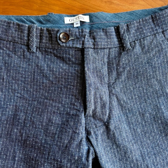 RARE GUSTIN #204 INDIGO RIPSTOP CHINOS Tag 31, fit 30 - Picture 2 of 9